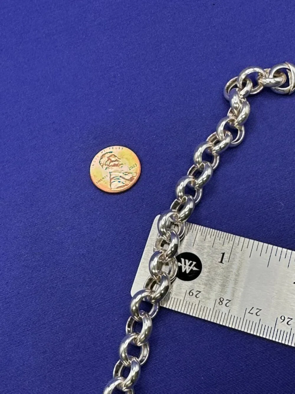 Milor Italy 950 Ultrafine Silver Open Link Bracelet - Picture 13 of 16